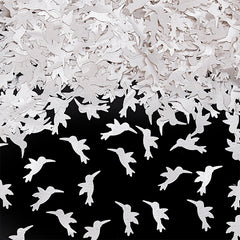 White Glitter Hummingbirds - No Nuts Halal Certified Edible Decoration (Top 14 Allergen Free, Naturally Sourced Ingredients, Plant-based, Clean Label Free From GMO, Hydrogenated Fat, Palm oil, Vegan, BRC, Kosher & FDA)