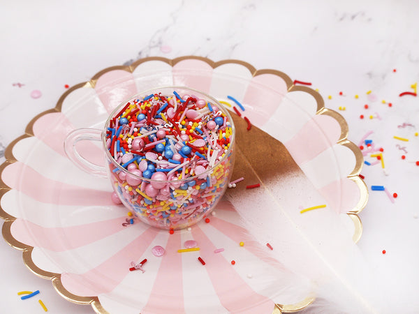 Flamingle Sprinkles - Gluten Free Nuts Free Sprinkles Blend For Cake