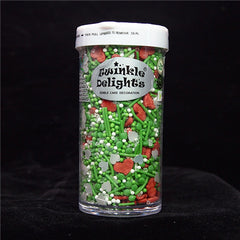 Christmas Wishes - Dairy Free Kosher Certified Halal Sprinkels Medley (Top 14 Allergen Free, Naturally Sourced Ingredients, Plant-based, Clean Label Free From GMO, Hydrogenated Fat, Palm oil, Vegan, BRC & FDA)