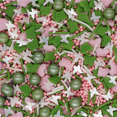 Butterfly Elf - Nuts Free Soya Free Sprinkles Medley Cake Decorations (Top 14 Allergen Free, Naturally Sourced Ingredients, Plant-based, Clean Label Free From GMO, Hydrogenated Fat, Palm oil, Certified Vegan, BRC, Kosher, Halal & FDA)