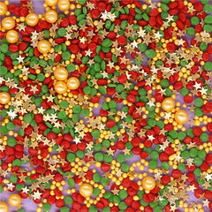 Christmas Surprise - No Gluten Kosher Certified Sprinkles Mix For Cake (Top 14 Allergen Free, Naturally Sourced Ingredients, Plant-based, Clean Label Free From GMO, Hydrogenated Fat, Palm oil, Vegan, BRC, Halal & FDA)