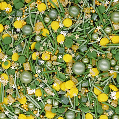 Easter Grass -  Halal Certified Natural Ingredients Sprinkles For Cake (Top 14 Allergen Free,  Plant-based, Clean Label Free From GMO, Hydrogenated Fat, Palm oil, Vegan, BRC, Kosher & FDA)