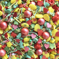 Easter Sprinkles - Non-Dairy Natural Ingredients Vegan Sprinkles Mix (Top 14 Allergen Free, Plant-based, Clean Label Free From GMO, Hydrogenated Fat, Palm oil, BRC, Kosher, Halal & FDA)