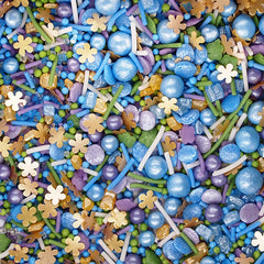 Fairy Mermaid - Gluten Free Soya Free Halal Certified Sprinkles Blend (Top 14 Allergen Free, Naturally Sourced Ingredients, Plant-based, Clean Label Free From GMO, Hydrogenated Fat, Palm oil, Vegan, BRC, Kosher & FDA)