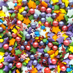 Fiesta Sprinkles - Dairy Free Soya Free Halal Sprinkles Cake Decor (Top 14 Allergen Free, Naturally Sourced Ingredients, Plant-based, Clean Label Free From GMO, Hydrogenated Fat, Palm oil, Certified Vegan, BRC, Kosher & FDA)