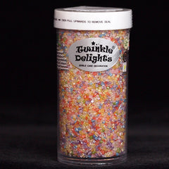 Shimmer Rainbow Sugar Crystals - No Dairy Kosher Certified Sprinkles (Top 14 Allergen Free, Naturally Sourced Ingredients, Plant-based, Clean Label Free From GMO, Hydrogenated Fat, Palm oil, Vegan, BRC, Halal & FDA)