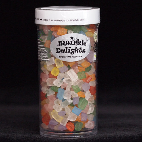 Rainbow Sugar Rocs - No Dairy Nuts Free Halal Certified Sprinkles