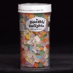Rainbow Sugar Rocs - No Dairy Nuts Free Halal Certified Sprinkles (Top 14 Allergen Free, Naturally Sourced Ingredients, Plant-based, Clean Label Free From GMO, Hydrogenated Fat, Palm oil, Vegan, BRC, Kosher & FDA)