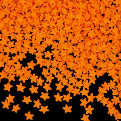 Orange Confetti Star - Gluten Free Natural Ingredients Vegan Sprinkles (Top 14 Allergen Free, Plant-based, Clean Label Free From GMO, Hydrogenated Fat, Palm oil, BRC, Kosher, Halal & FDA)