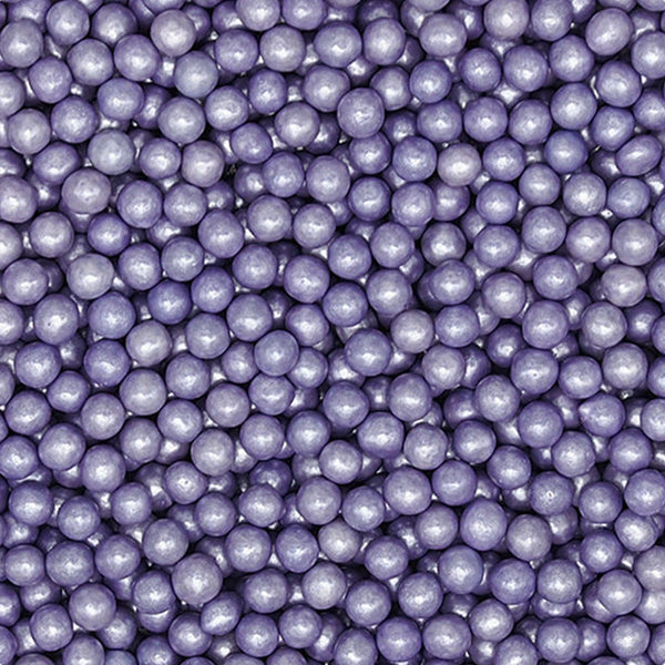 Shimmer Purple 4mm Pearls - No Dairy No Soy Halal Certified Sprinkles