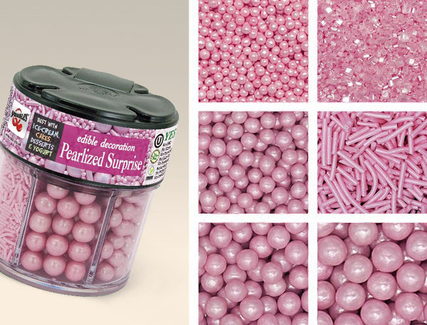 Pink Glitter Flowers - Sugar Free Kosher Certified Edible Decoration –  Quality Sprinkles (UK) Ltd