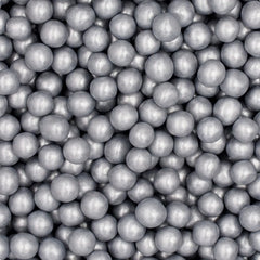 Silver 6mm Pearls - Dairy Free Soya Free Sprinkles Cake Decoration (Top 14 Allergen Free, Naturally Sourced Ingredients, Plant-based, Clean Label Free From GMO, Hydrogenated Fat, Palm oil, Certified Vegan, BRC, Kosher, Halal & FDA)