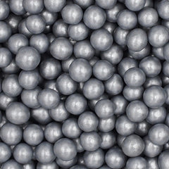 Silver 8mm Pearls - No Nut Kosher Certified Sprinkles Cake Decoration (Top 14 Allergen Free, Naturally Sourced Ingredients, Plant-based, Clean Label Free From GMO, Hydrogenated Fat, Palm oil, Vegan, BRC, Halal & FDA)