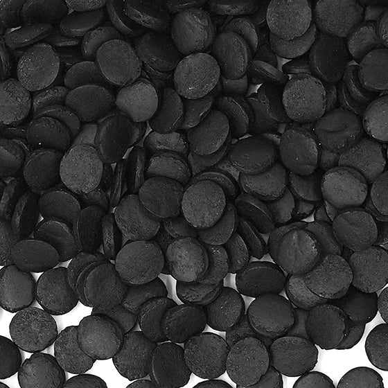 Black Confetti 8MM Big Sequins - Non Gluten Sprinkles Cake Decoration