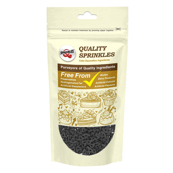 Black Confetti Witch Hat - No Soya No Nuts Kosher Certified Sprinkles