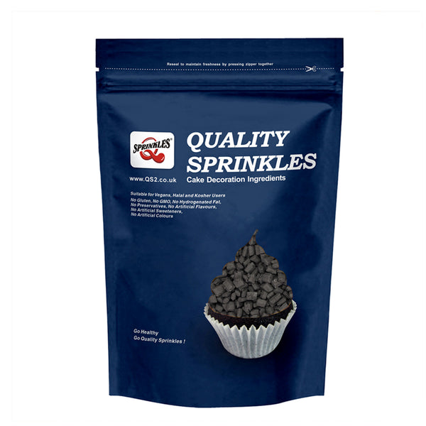 Black Sparkling Sugar - Soy Free Halal Certified Sprinkles Cake Decor