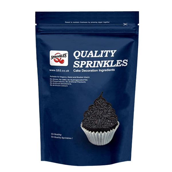 Black Jimmies - Gluten Free Soya Free Clean Label Vegan Sprinkles