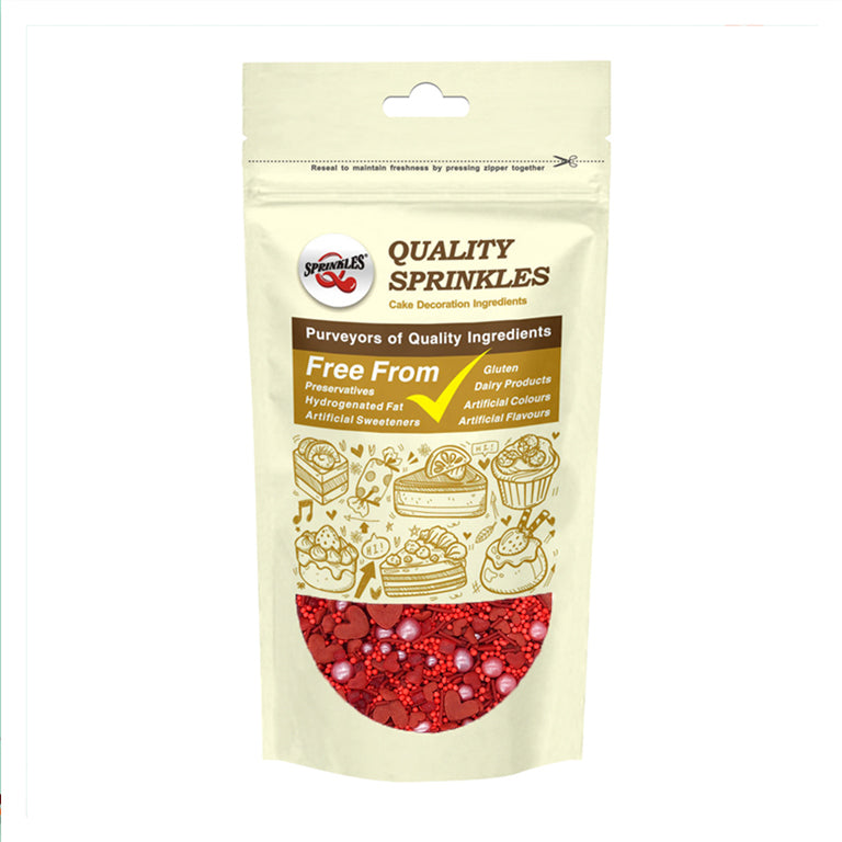 Bleeding Heart - Nuts Free Kosher Certified Sprinkles Mix Cake Decor