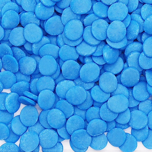 Blue Confetti 10MM Big Sequins - No Nuts No Soya Sprinkles Cake Decor