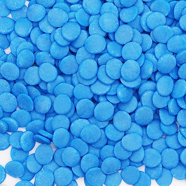 Blue Confetti 8MM Big Sequins - Clean Label Sprinkles Cake Decoration