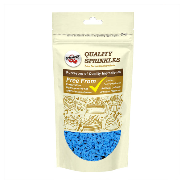 Blue Confetti Butterfly - No Dairy Soya Free Halal Certified Sprinkles