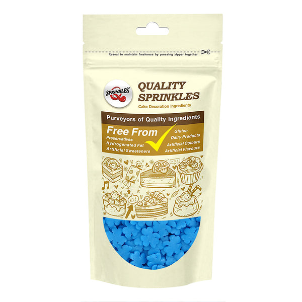 Blue Confetti Clover - No Gluten Clean Label Sprinkles Cake Decoration