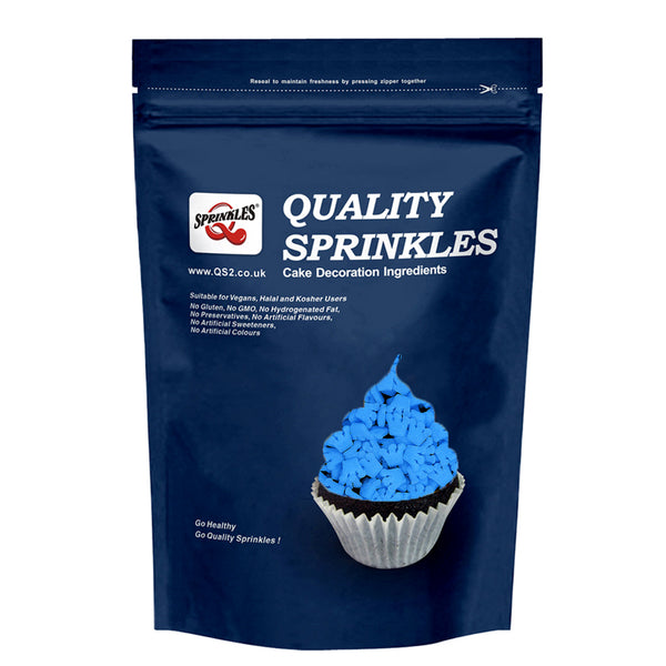 Blue Confetti Crown - No Soya Kosher Certified Sprinkles Cake Decor