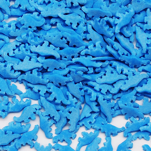 Blue Confetti Dinosaur - No Gluten Clean Label Sprinkles Cake Decor