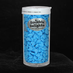 Blue Confetti Duck - Dairy Free Soya Free Clean Lable Sprinkles (Top 14 Allergen Free, Naturally Sourced Ingredients, Plant-based, Free From GMO, Hydrogenated Fat, Palm oil, Certified Vegan, BRC, Kosher, Halal & FDA)