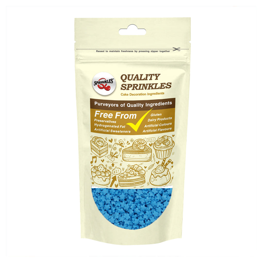 Blue Confetti Flower - Gluten Free Non Dairy Halal Certified Sprinkles