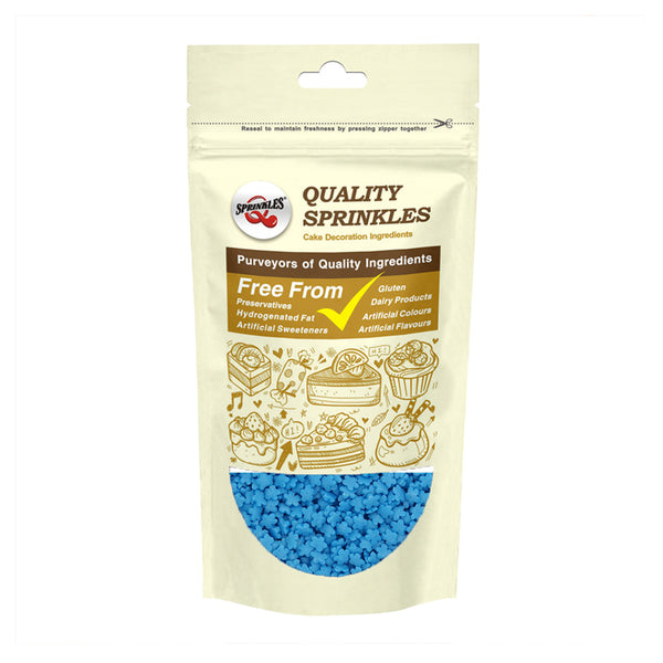 Blue Confetti Flower - Gluten Free Non Dairy Halal Certified Sprinkles