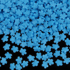 Blue Confetti Flower - Gluten Free Non Dairy Halal Certified Sprinkles (Top 14 Allergen Free, Naturally Sourced Ingredients, Plant-based, Clean Label Free From GMO, Hydrogenated Fat, Palm oil, Vegan, BRC, Kosher & FDA)