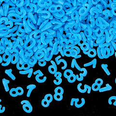 Blue Confetti Number - Soya Free Gluten Free Halal Sprinkles For Cake (Top 14 Allergen Free, Naturally Sourced Ingredients, Plant-based, Clean Label Free From GMO, Hydrogenated Fat, Palm oil, Certified Vegan, BRC, Kosher & FDA)