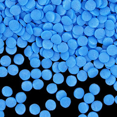 Blue Confetti Sequins - Dairy Free Kosher Certified Sprinkles For Cake (Top 14 Allergen Free, Naturally Sourced Ingredients, Plant-based, Clean Label Free From GMO, Hydrogenated Fat, Palm oil, Vegan, BRC, Halal & FDA)