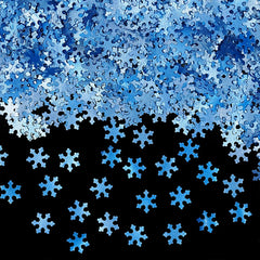 Blue Glitter Snowflakes - No Dairy No Gluten Vegan Edible Decoration (Top 14 Allergen Free, Naturally Sourced Ingredients, Plant-based, Clean Label Free From GMO, Hydrogenated Fat, Palm oil, BRC, Kosher, Halal & FDA)