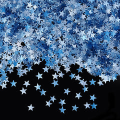 Blue Glitter Stars - Gluten Free Kosher Certified Edible Decoration (Top 14 Allergen Free, Naturally Sourced Ingredients, Plant-based, Clean Label Free From GMO, Hydrogenated Fat, Palm oil, Vegan, BRC, Halal & FDA)