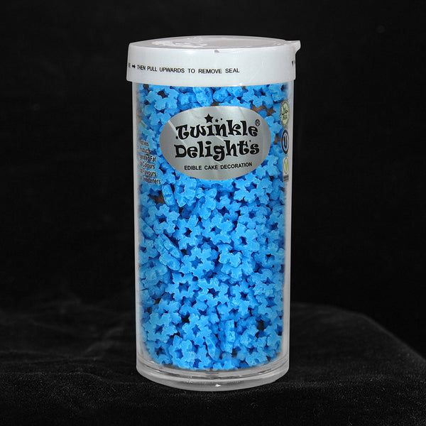 Blue Confetti Snowflake - Natural Ingredient Sprinkles Cake Decoration