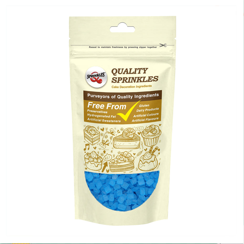 Blue Sparkling Sugar - Nuts Free No Gluten Halal Certified Sprinkles