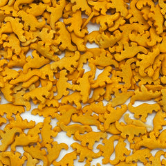 Brown Confetti Dinosaur - Soya Free Halal Certified Sprinkles For Cake (Top 14 Allergen Free, Naturally Sourced Ingredients, Plant-based, Clean Label Free From GMO, Hydrogenated Fat, Palm oil, Vegan, BRC, Kosher & FDA)