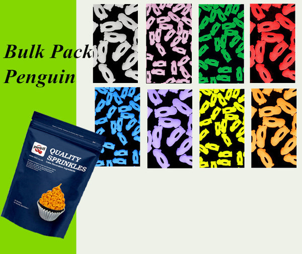 Bulk Pack Confetti Penguin - Gluten Free Natural Ingredients Sprinkles