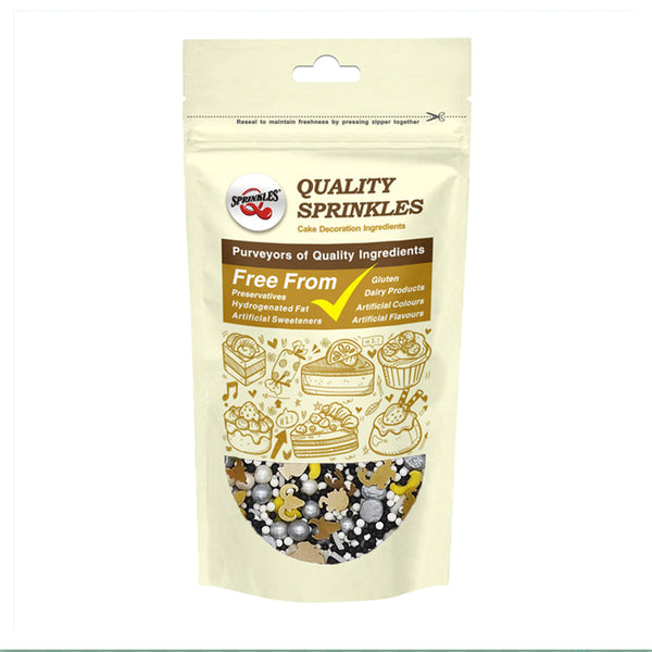 Charm Midnight - Gluten Free Vegan Sprinkles Medley Cake Decorations