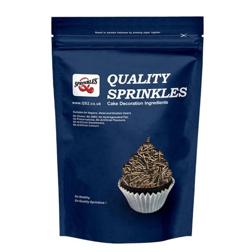 Choco Flavour Jimmies - Natural Ingredient Sprinkles Cake Decorations