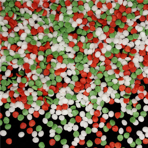 Christmas Confetti Dots - Gluten Free Clean Label Sprinkles For Cake