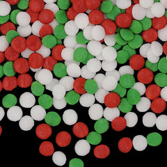 Christmas Confetti Sequins - No Dairy Halal Sprinkles Cake Decoration (Top 14 Allergen Free, Naturally Sourced Ingredients, Plant-based, Clean Label Free From GMO, Hydrogenated Fat, Palm oil, Certified Vegan, BRC, Kosher & FDA)