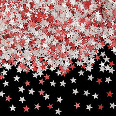 QSPRINKLES Holiday Glitter Stars - Nuts Free Clean Label Halal Edible Decoration (Top 14 Allergen Free, Naturally Sourced Ingredients, Plant-based,Free From GMO, Hydrogenated Fat, Palm oil, Certified Vegan, BRC, Kosher & FDA)