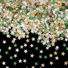 Holiday Glitter Stars - Non Dairy Kosher Certified Edible Decoration (Top 14 Allergen Free, Naturally Sourced Ingredients, Plant-based, Clean Label Free From GMO, Hydrogenated Fat, Palm oil, Vegan, BRC, Halal & FDA)