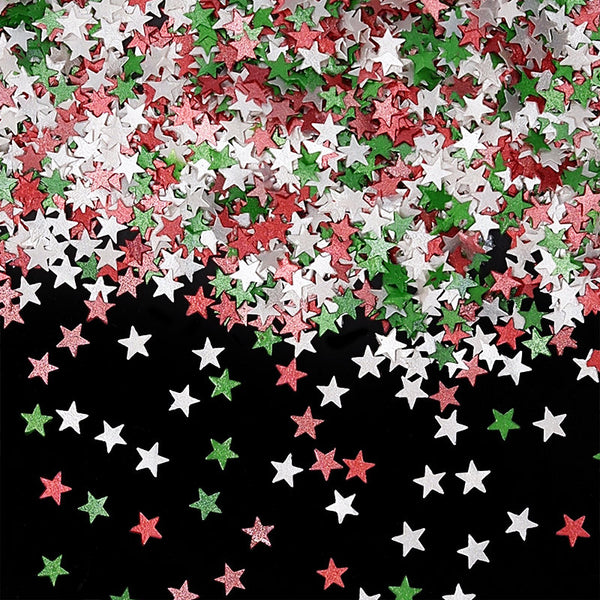 Holiday Glitter Stars - Soya Free Natural Ingredient Edible Decoration