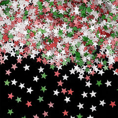 Holiday Glitter Stars - Soya Free Natural Ingredient Edible Decoration (Top 14 Allergen Free, Plant-based, Clean Label Free From GMO, Hydrogenated Fat, Palm oil, Certified Vegan, BRC, Kosher, Halal & FDA)