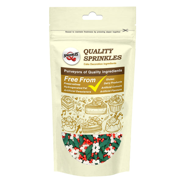 Christmas Eve - Dairy Free Natural Ingredients Christmas Sprinkles Mix