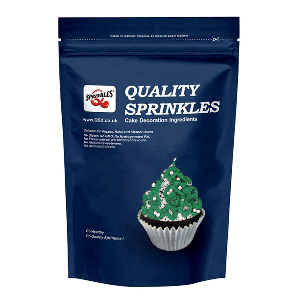 Christmas Tree & Nonpareils - Dairy Free Sprinkles Mix Cake Decoration